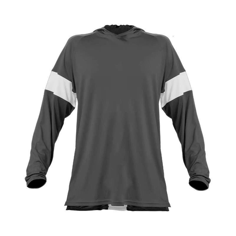 Alleson Athletic 545LSA Contender Long Sleeve Shooter Shirt – Charcoal White