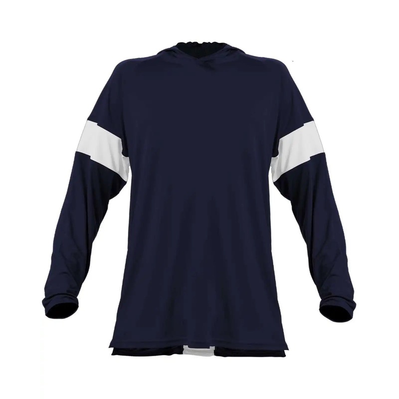 Alleson Athletic 545LSA Contender Long Sleeve Shooter Shirt – Navy White