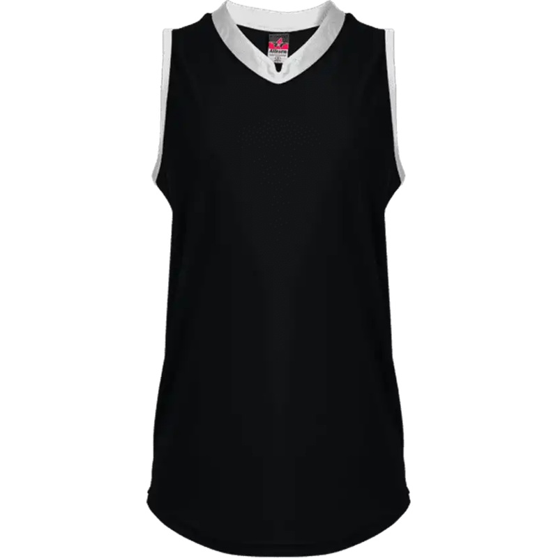 Alleson Athletic 522XVW Women’s Slide Vneck Sleeveles – Black White