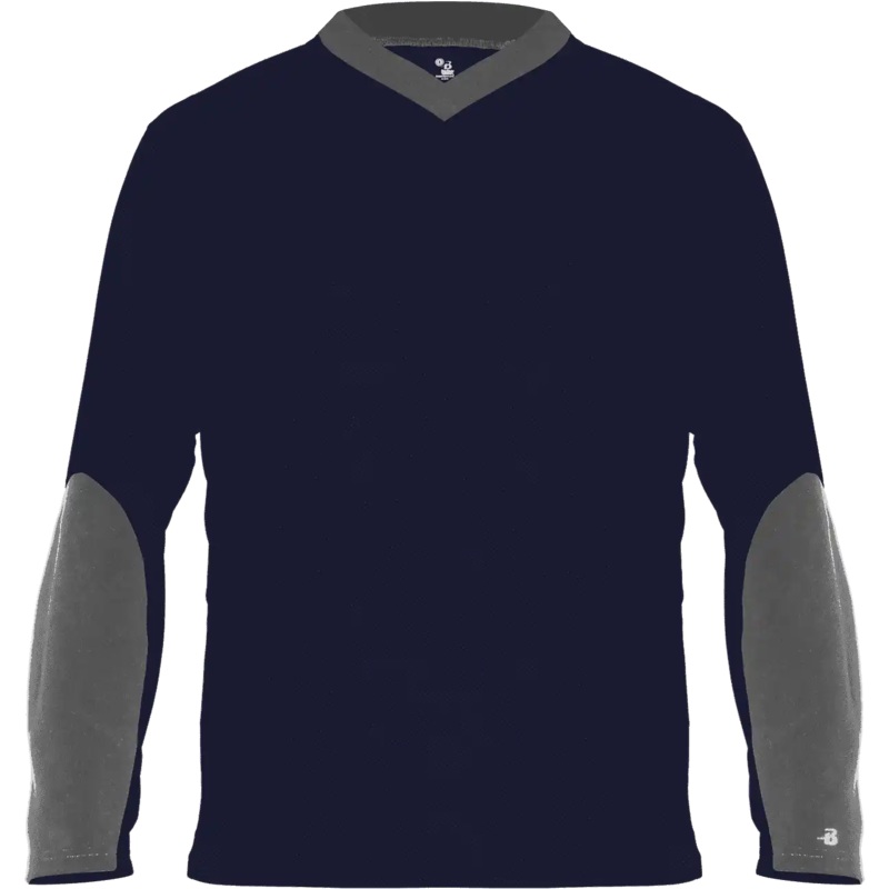 Badger Sport 426400 Sweatless Long Sleeve Tee – Navy Graphite