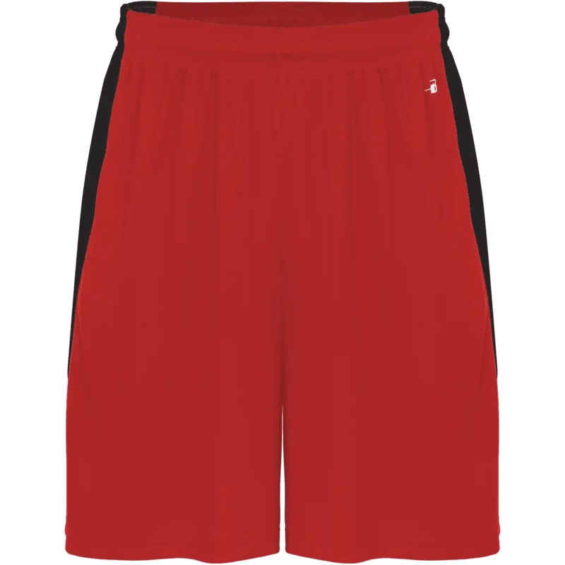 Badger Sport 426700 Sweatless Short – Red Black