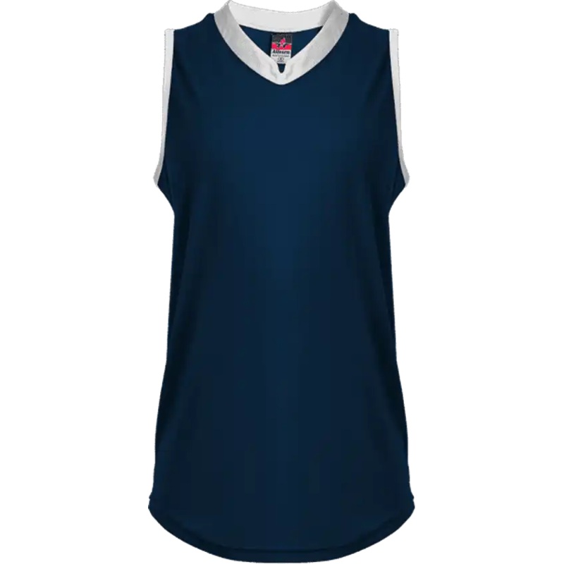 Alleson Athletic 522XVW Women’s Slide Vneck Sleeveles – Navy White