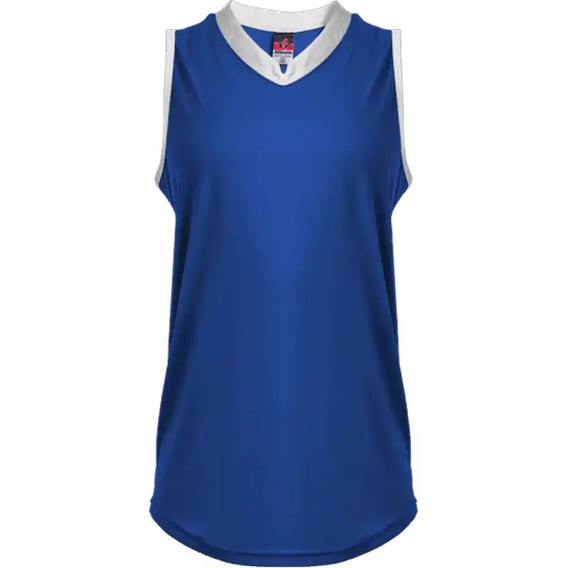 Alleson Athletic 522XVW Women’s Slide Vneck Sleeveles – Royal White