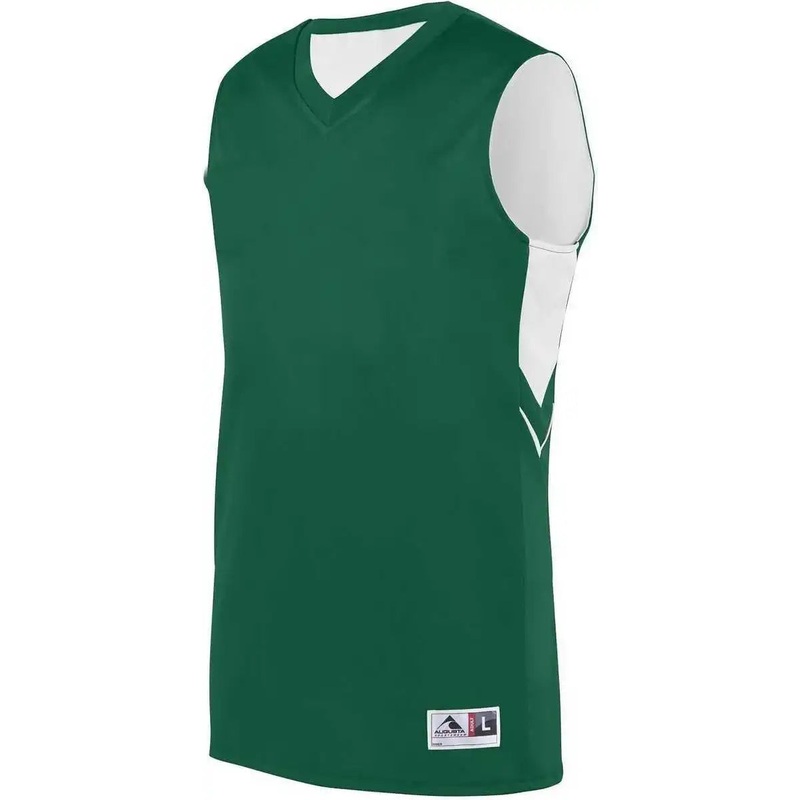 Augusta 1167 Youth Alley-Oop Reversible Jersey – Dark Green White