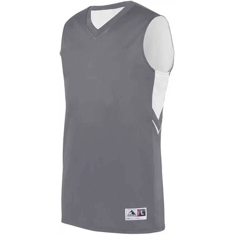 Augusta 1167 Youth Alley-Oop Reversible Jersey – Graphite White