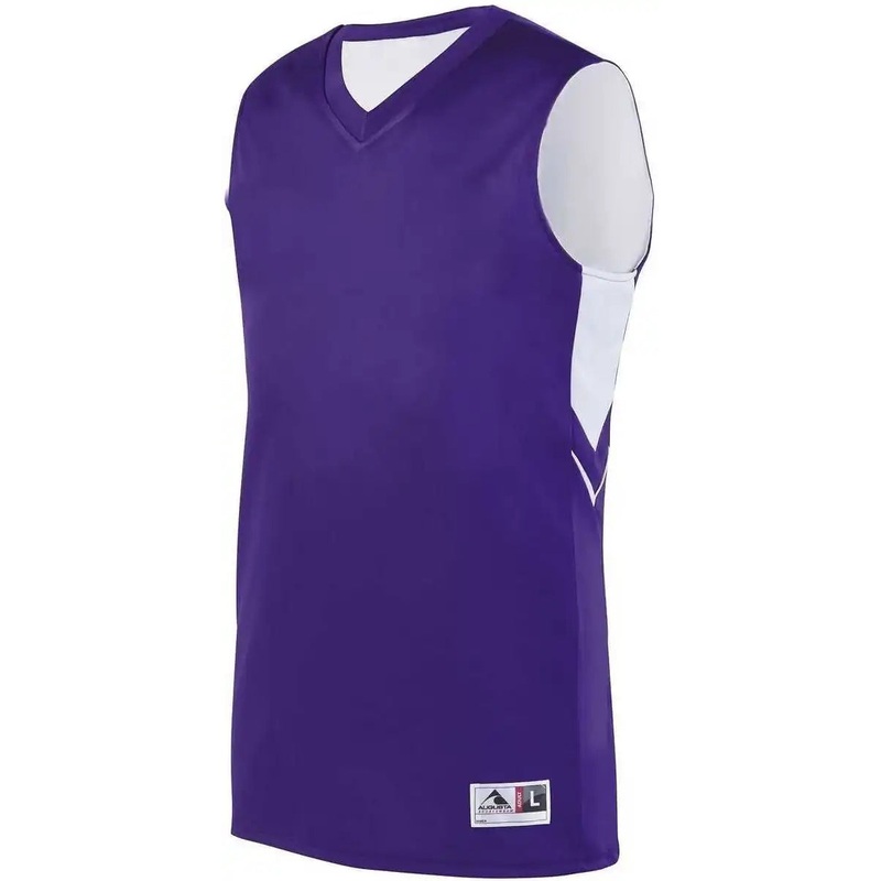 Augusta 1167 Youth Alley-Oop Reversible Jersey – Purple White