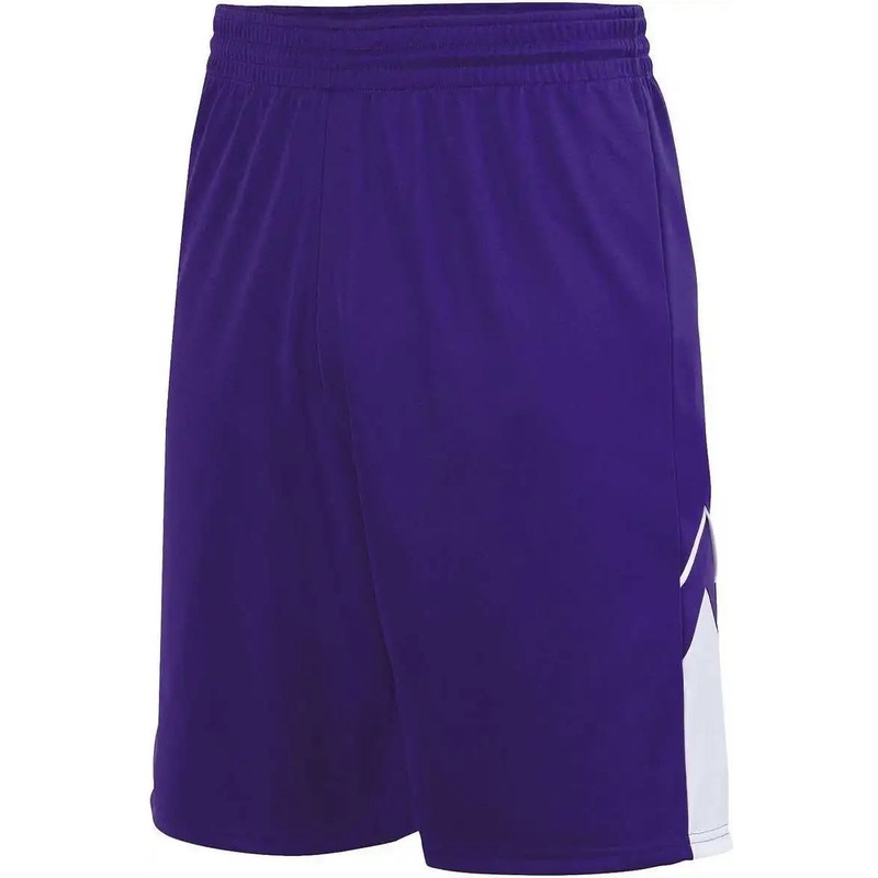Augusta 1168 Alley-Oop Reversible Short – Purple White