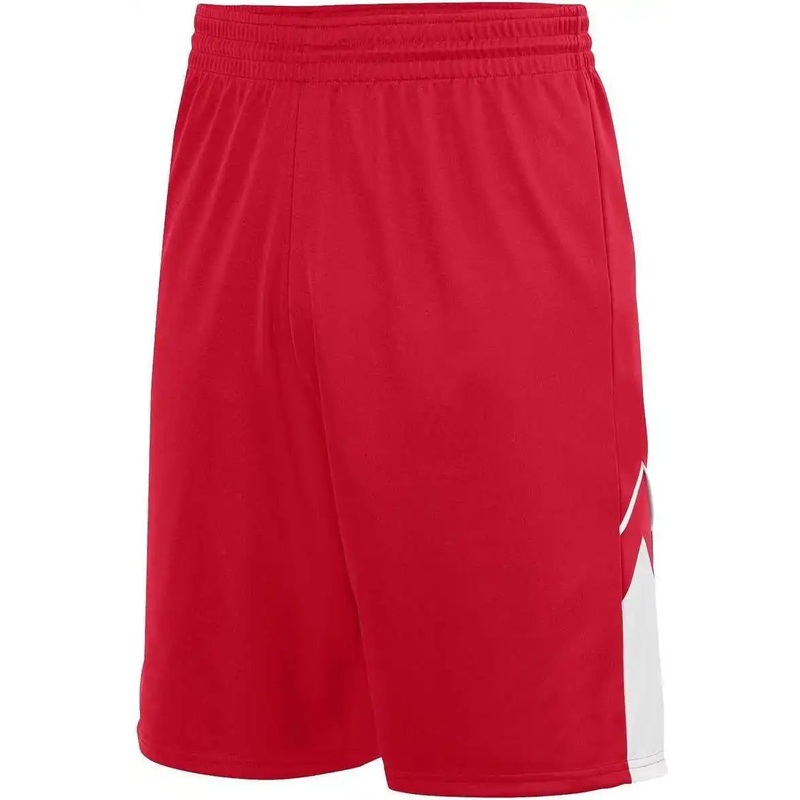 Augusta 1168 Alley-Oop Reversible Short – Red White