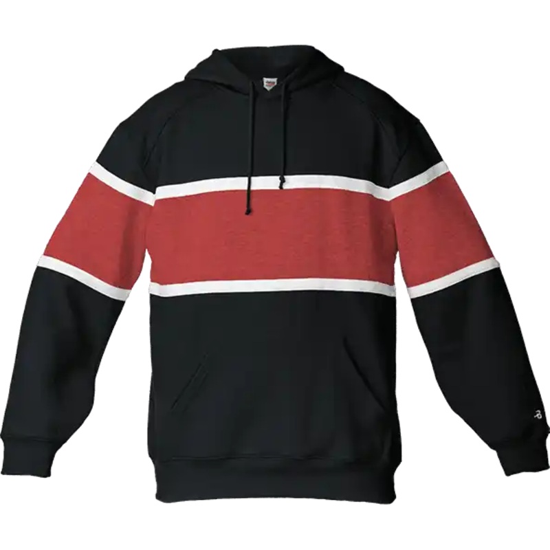 Badger Sport 1282 United Hoodie – Black Red White