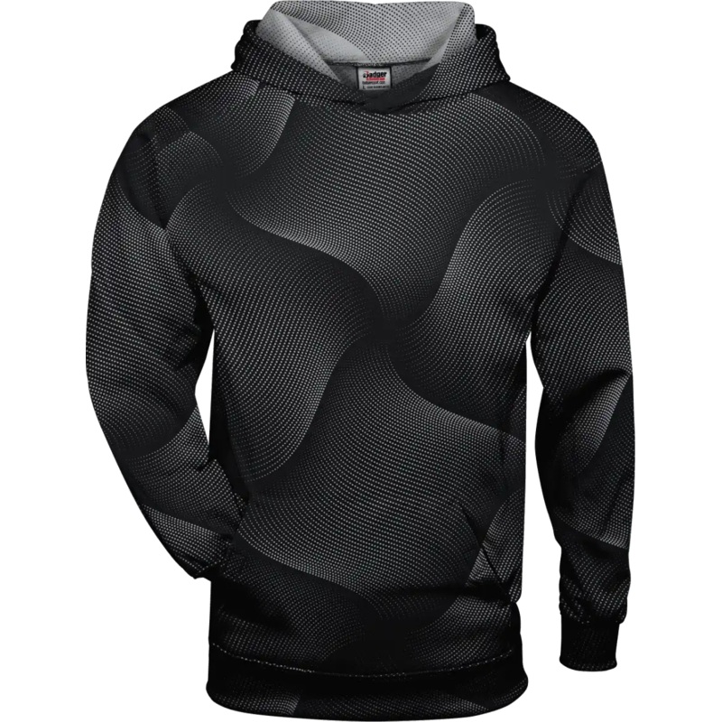 Badger Sport 1413 Warp Hoodie – Black Warp