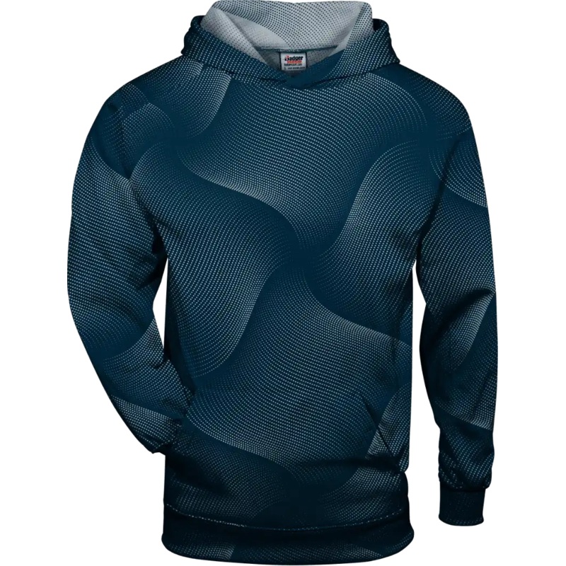 Badger Sport 1413 Warp Hoodie – Navy Warp