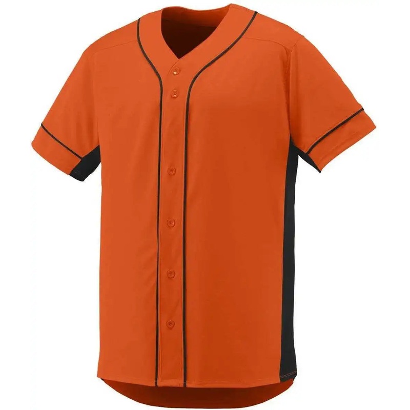 Augusta 1660 Slugger Jersey – Orange Black