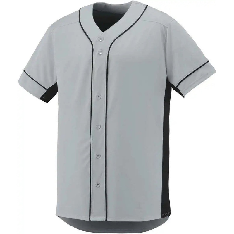 Augusta 1660 Slugger Jersey – Silver Black