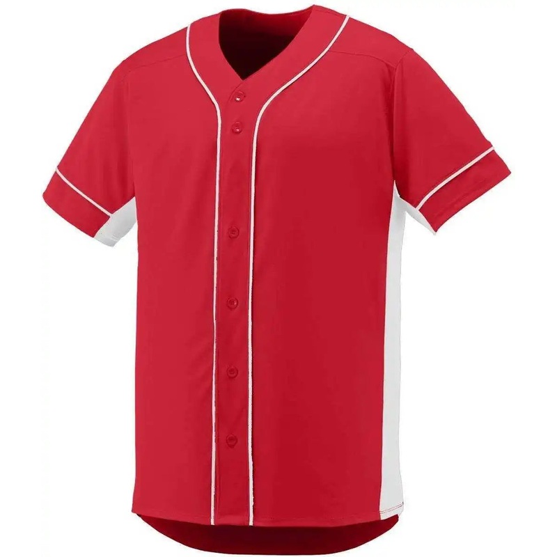 Augusta 1661 Slugger Jersey Youth – Red White