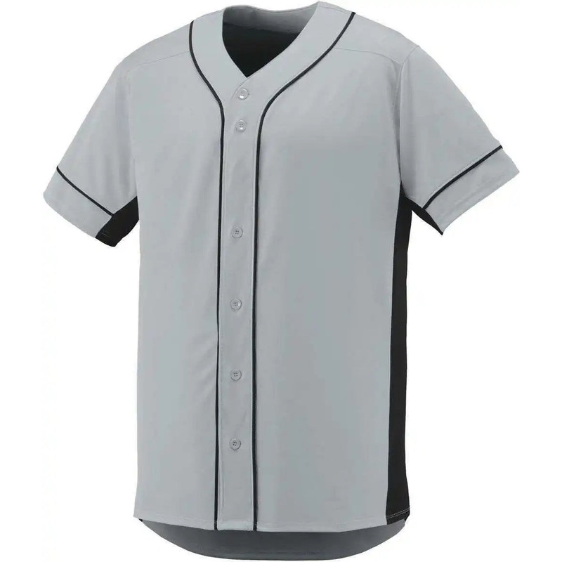 Augusta 1661 Slugger Jersey Youth – Silver Black