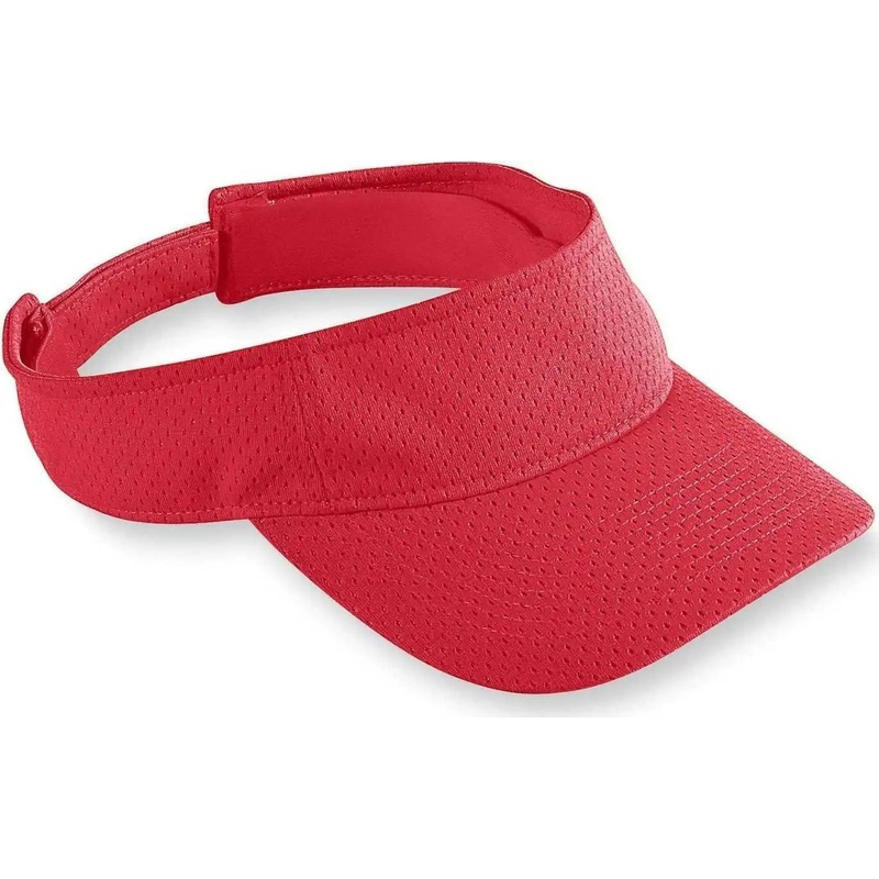 Augusta 6227 Athletic Mesh Visor – Red