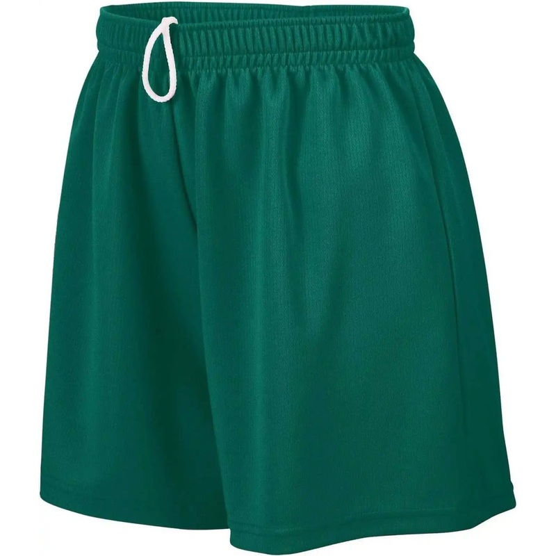 Augusta 960 Ladies Wicking Mesh Short – Dark Green