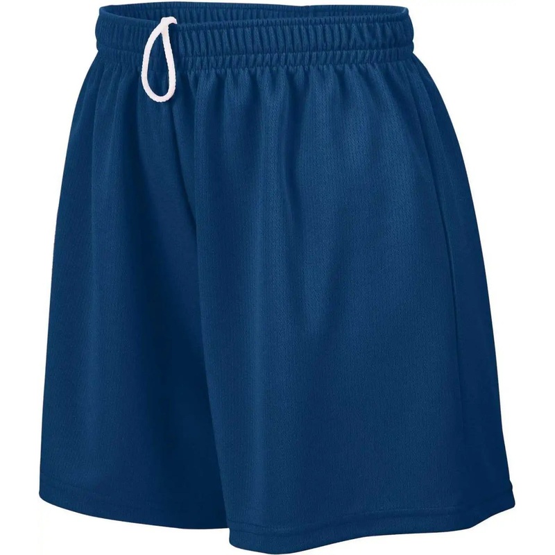 Augusta 961 Girls Wicking Mesh Short – Navy