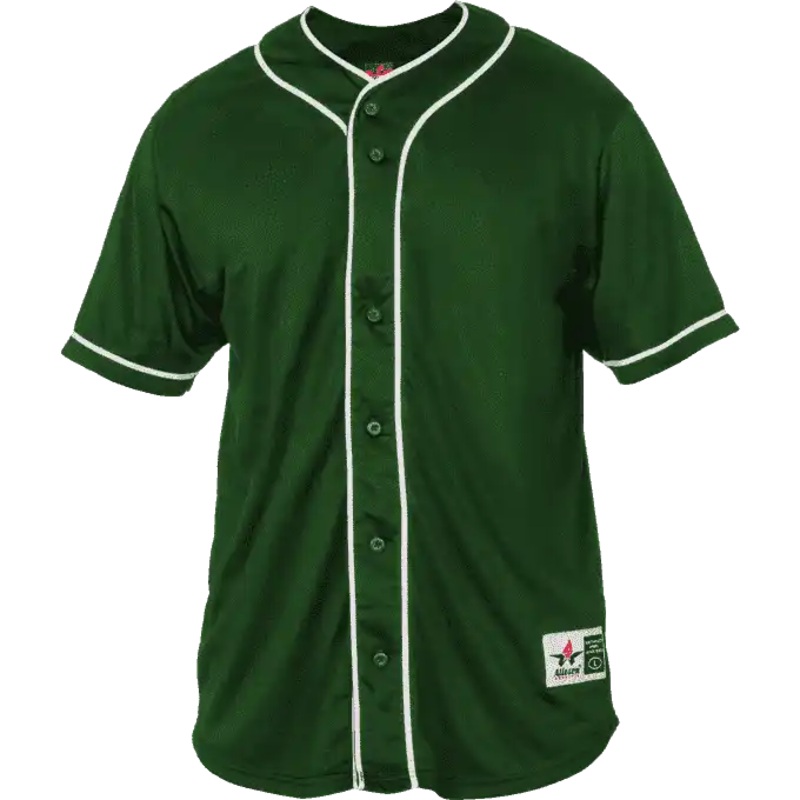Alleson Athletic 52MBBJ Adult Diamond Jersey – Forest White