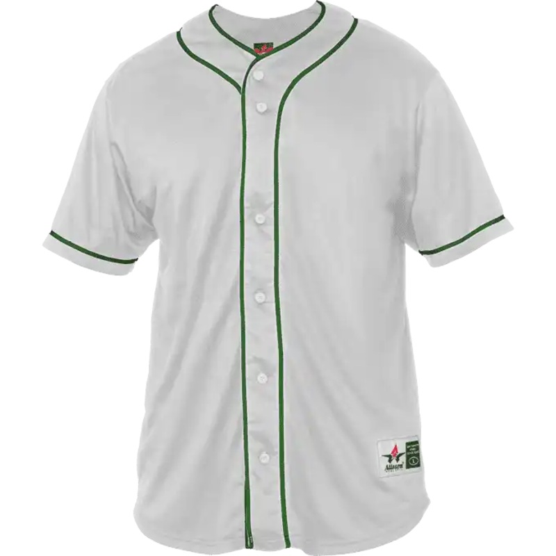 Alleson Athletic 52MBBJ Adult Diamond Jersey – White Forest