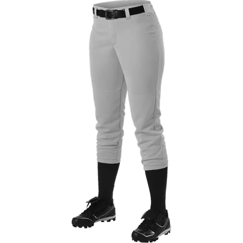 Alleson Athletic 605PBWY Girl’s Fastpitch Pant – Gray