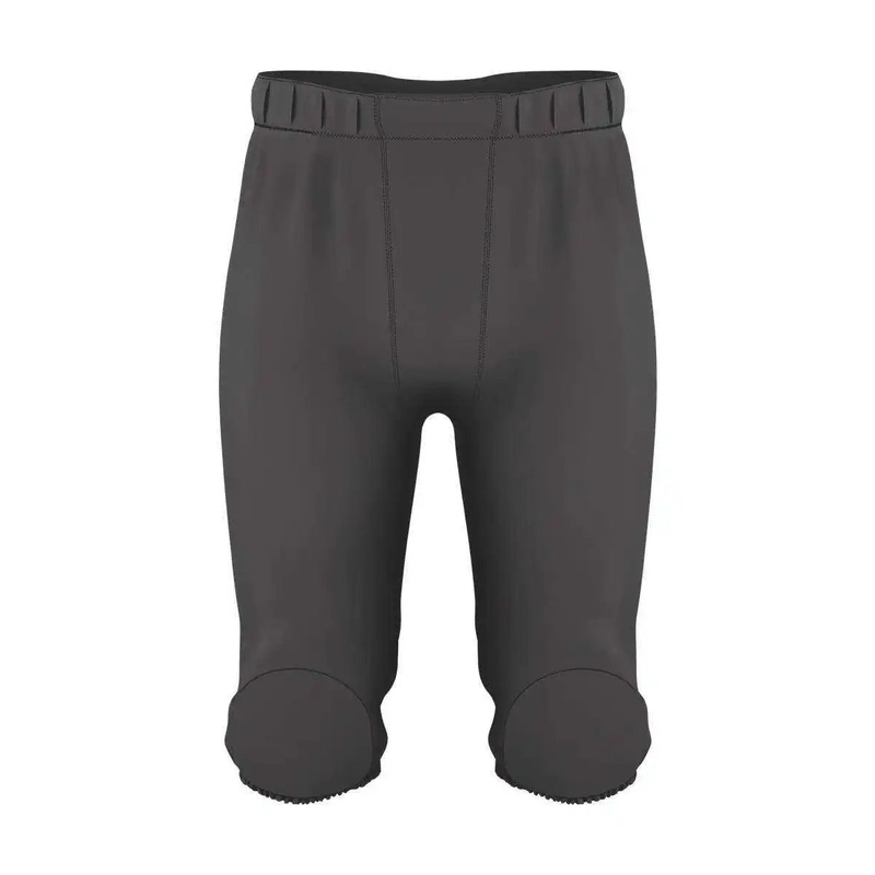 Alleson Athletic 682PY Youth Integrated Knee Pad Football Pant – Charcoal Solid