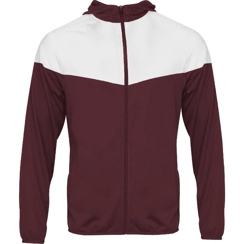 Badger Sport 272200 Sprint Outer-Core Youth Jacket – Maroon White