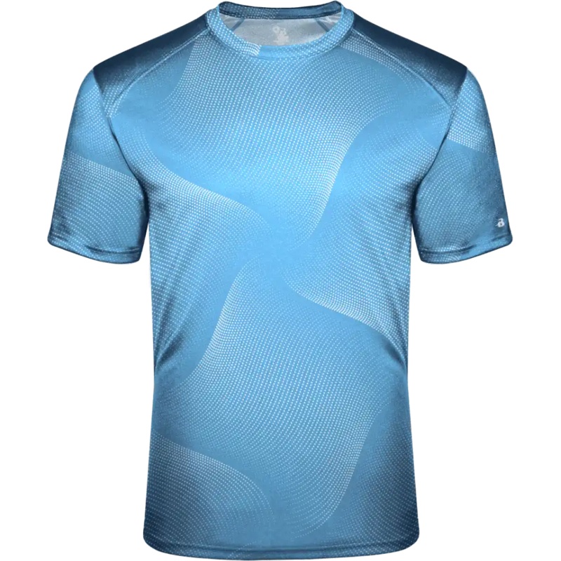 Badger Sport 4213 Warp Tee – Columbia Blue Warp