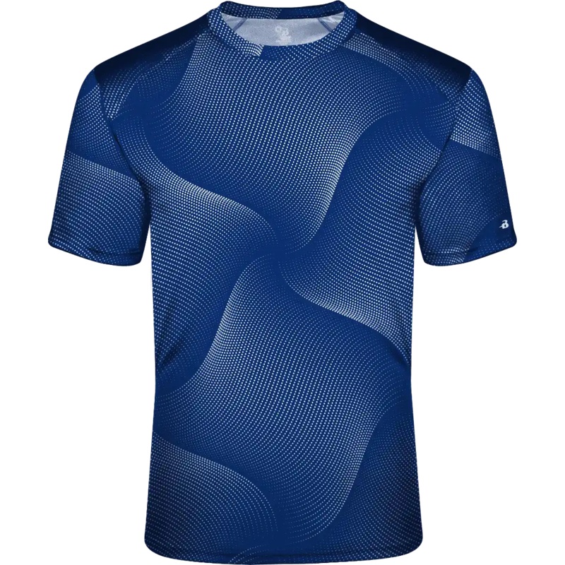 Badger Sport 4213 Warp Tee – Royal Warp