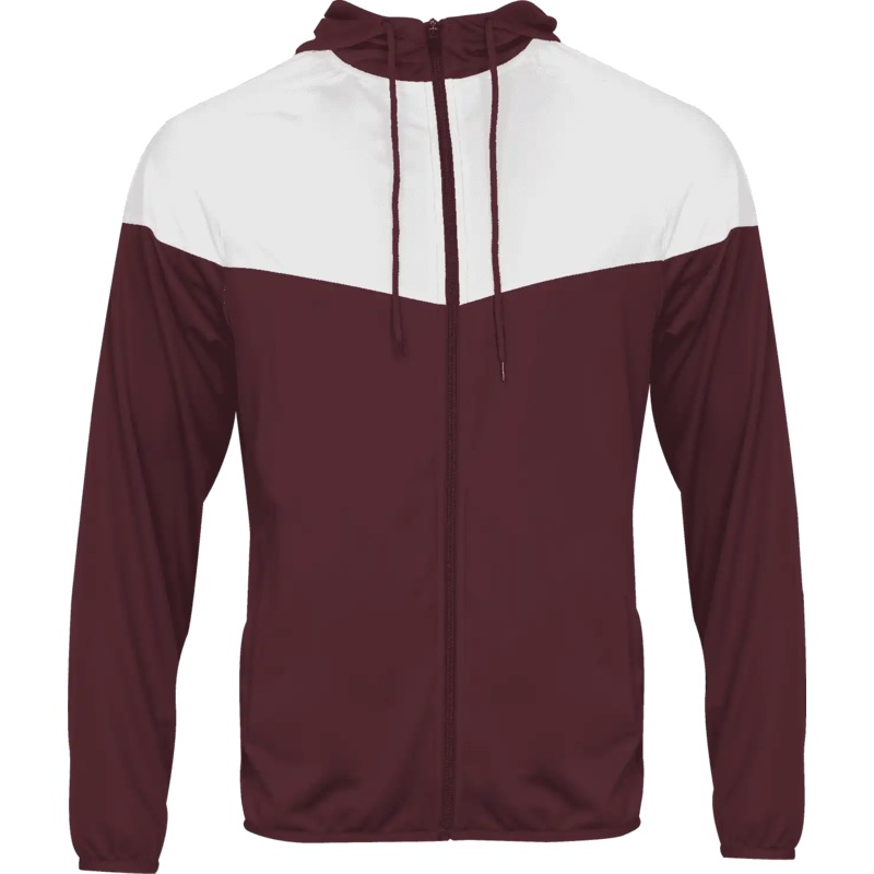 Badger Sport 772200 Sprint Outer-Core Jacket – Maroon White