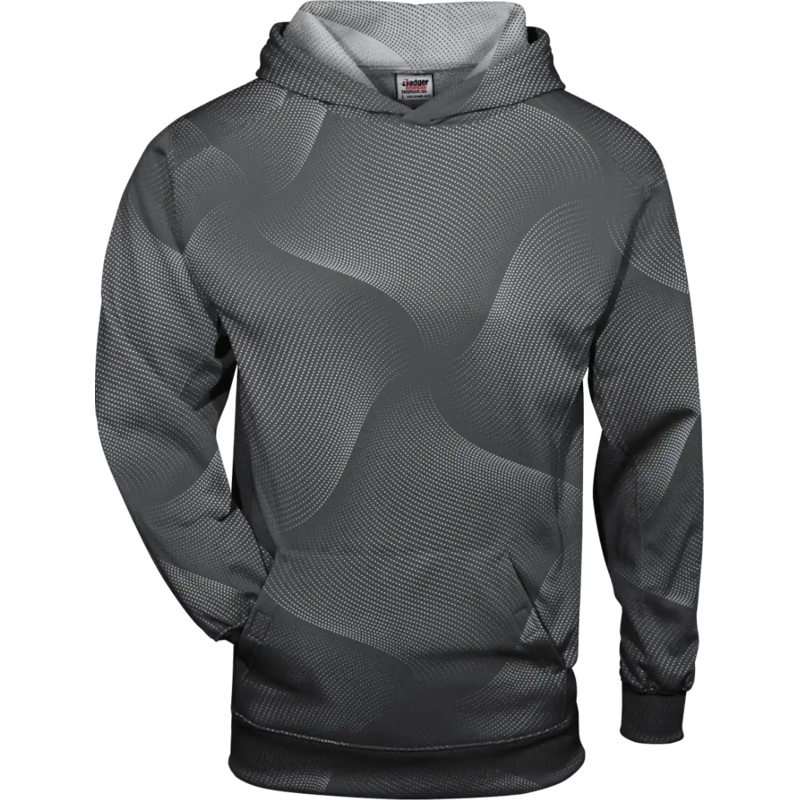 Badger Sport 1413 Warp Hoodie – Gray Warp
