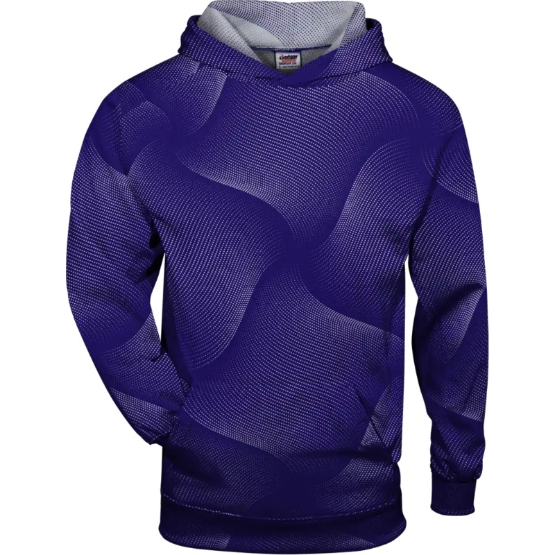Badger Sport 1413 Warp Hoodie – Purple Warp