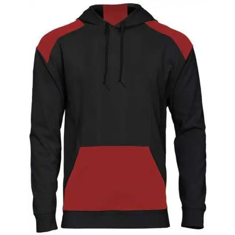 Badger Sport 1440 Breakout Performance Fleece Hoodie – Black Red