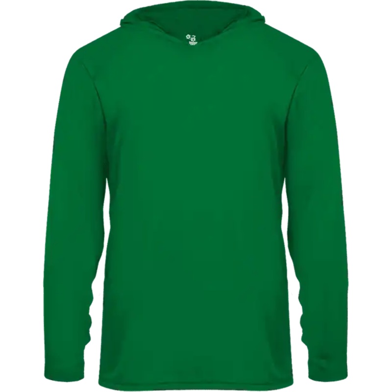 Badger Sport 2105 B-Core Long Sleeve Youth Hoodie Tee – Kelly