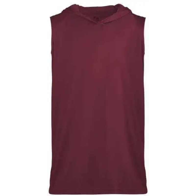 Badger Sport 2108 B-Core Sleeveless Hood Youth Tee – Maroon