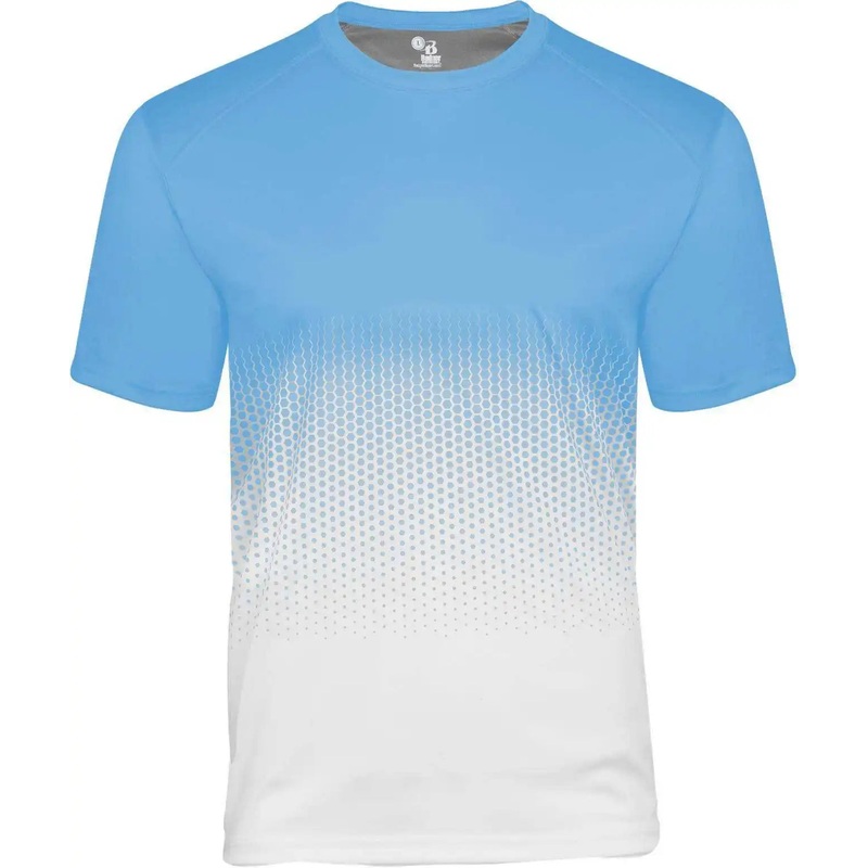 Badger Sport 222000 Hex 2.0 Youth Tee – Columbia Blue Hex