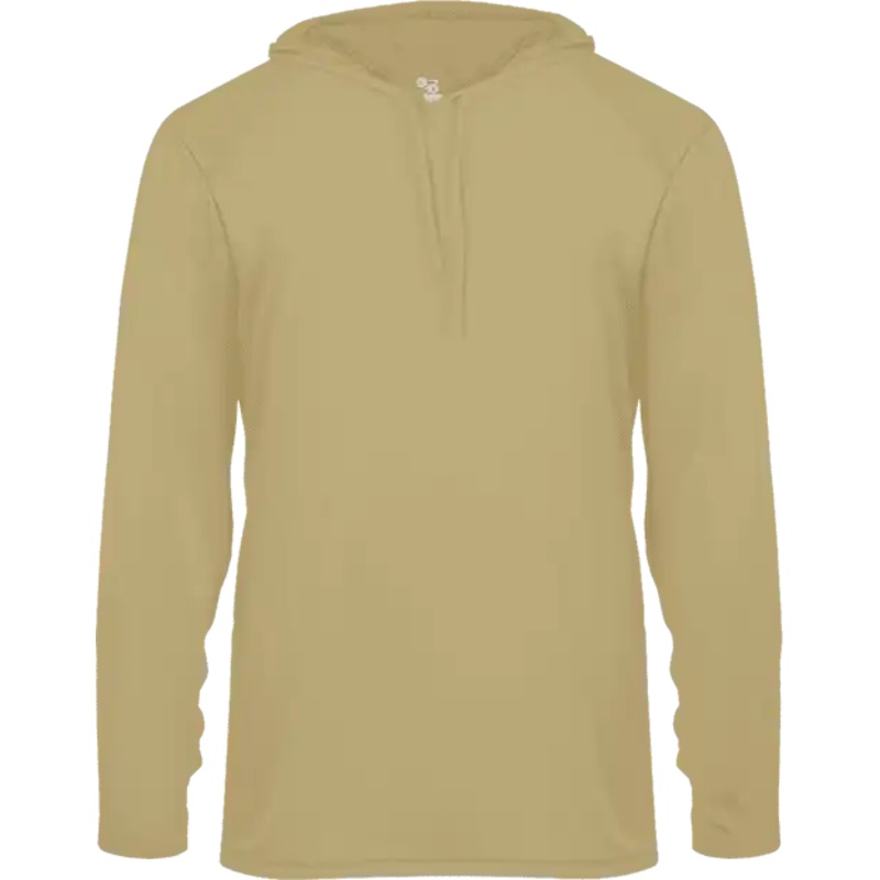 Badger Sport 4105 B-Core Long Sleeve Hoodie Tee – Vegas Gold