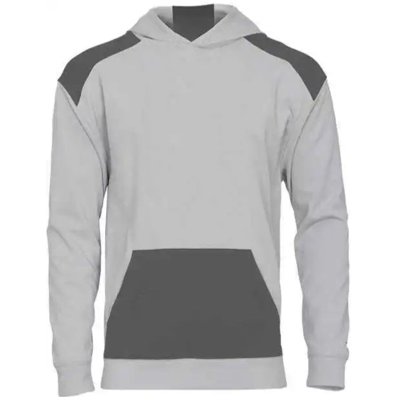 Badger Sport 2440 Breakout Performance Fleece Youth Hoodie – Silver Graphite