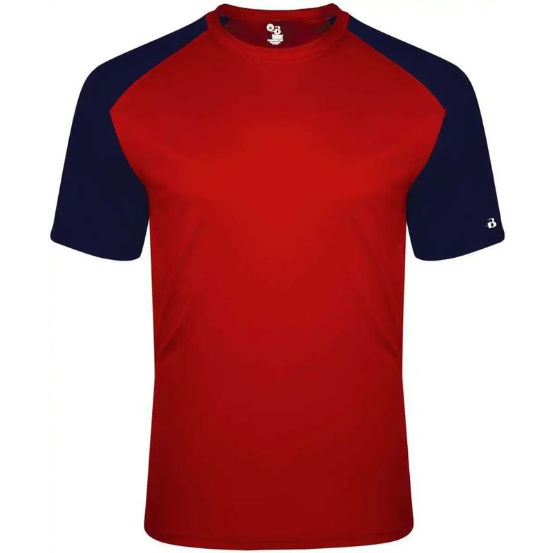 Badger Sport 2230 Breakout Youth Tee – Red Navy