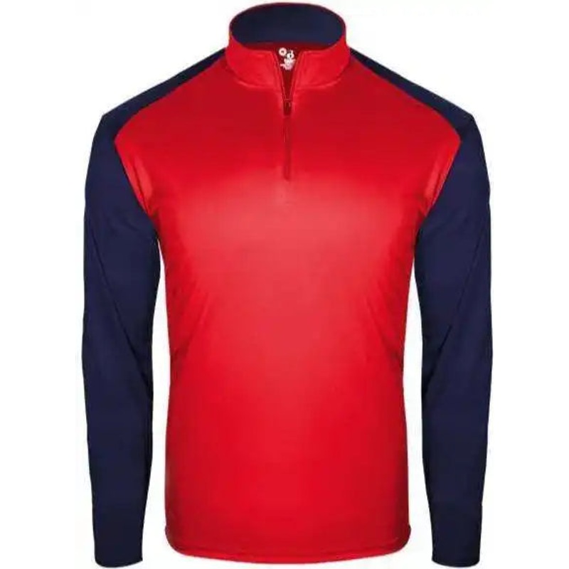 Badger Sport 2231 Breakout Youth 1/4 Zip – Red Navy