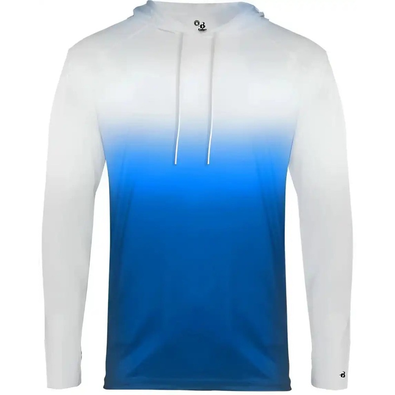 Badger Sport 4205 Ombre Hoodie Tee – Royal Ombre