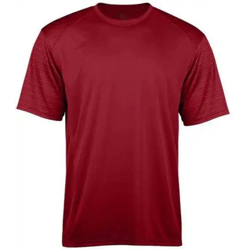 Badger Sport 2125 Sport Stripe Youth Tee – Red Red Striped