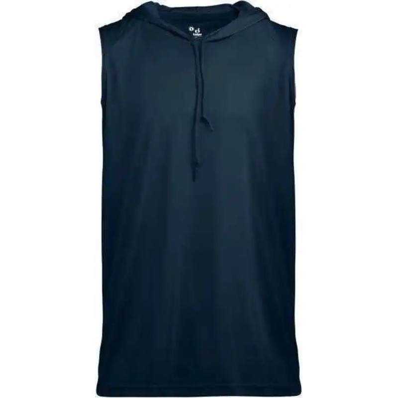 Badger Sport 4108 B-Core Sleeveless Hood Tee – Navy