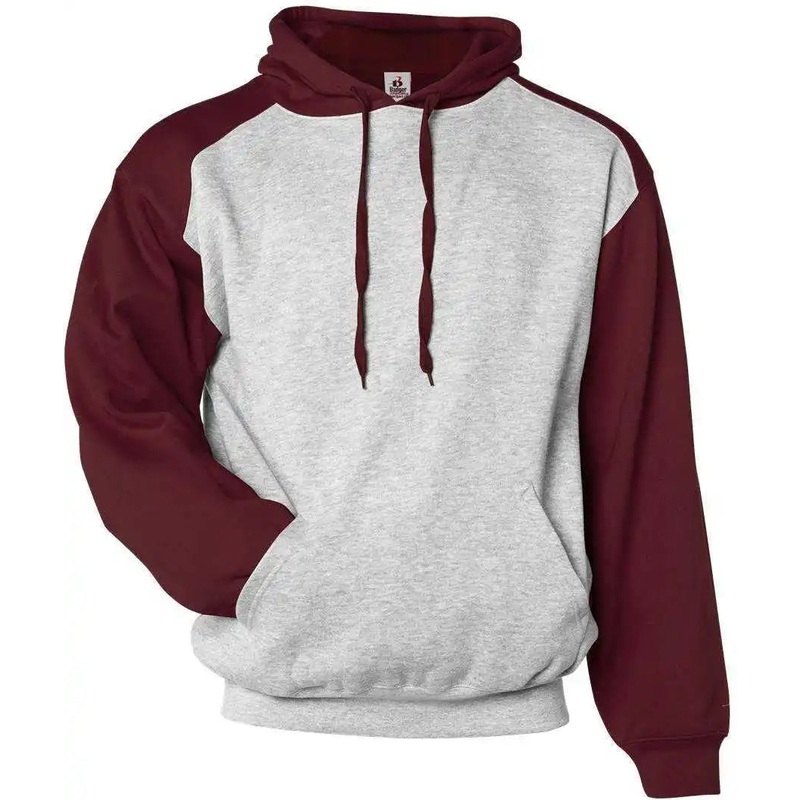 Badger Sport 1249 Athletic Fleece Sport Hoodie – Oxford Maroon
