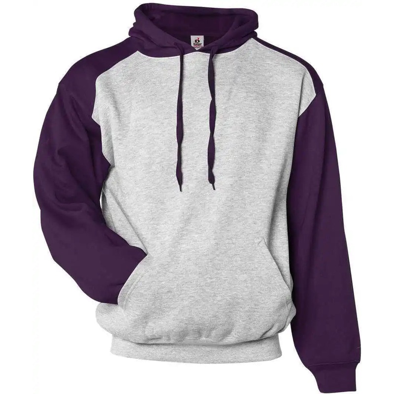 Badger Sport 1249 Athletic Fleece Sport Hoodie – Oxford Purple