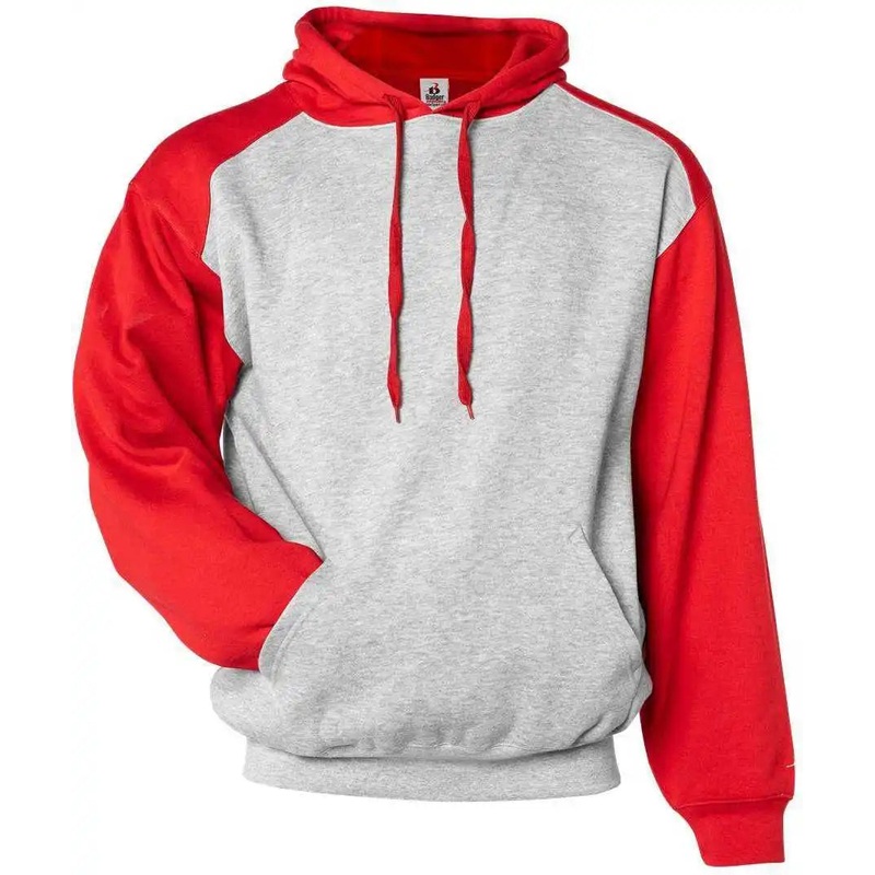 Badger Sport 1249 Athletic Fleece Sport Hoodie – Oxford Red