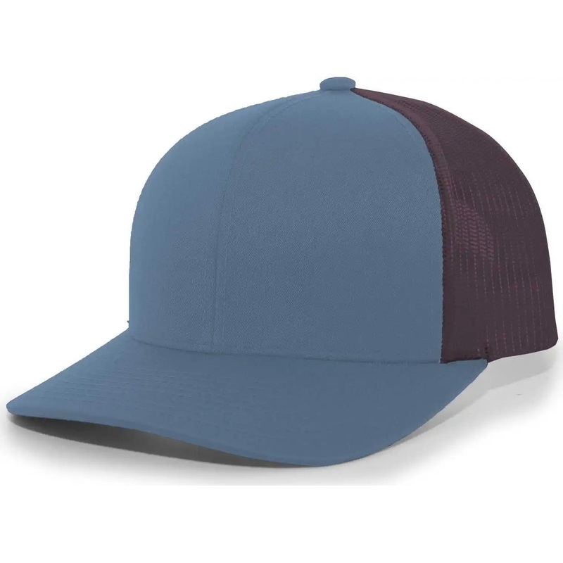 Pacific Headwear 104C Trucker Snapback Cap – Ocean Blue Charcoal