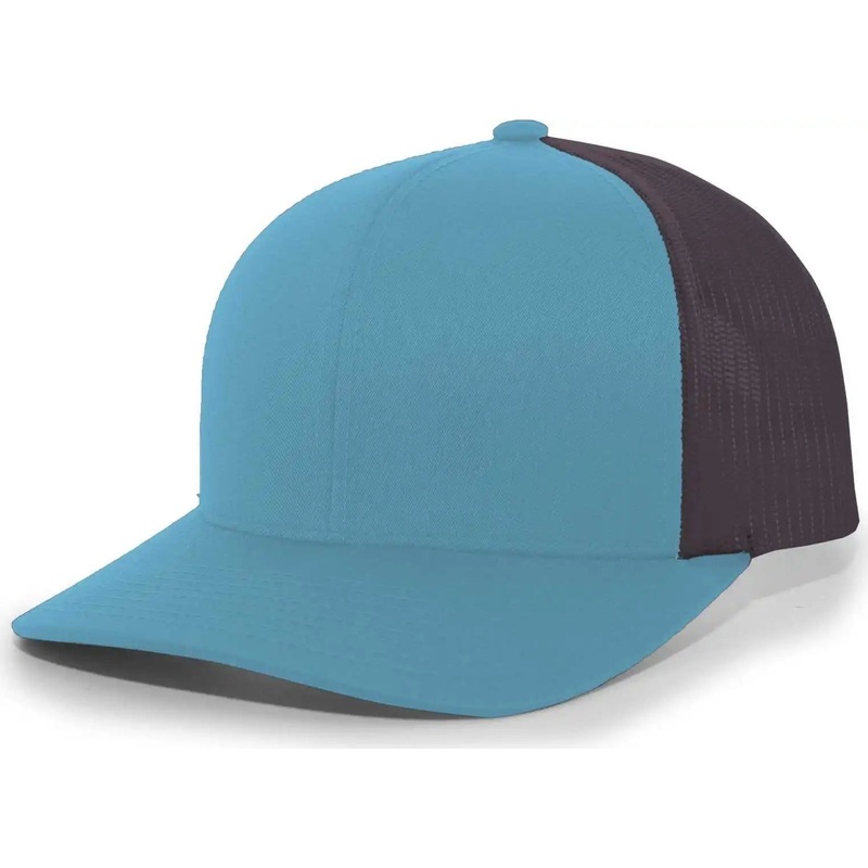 Pacific Headwear 104C Trucker Snapback Cap – Panther Teal Charcoal