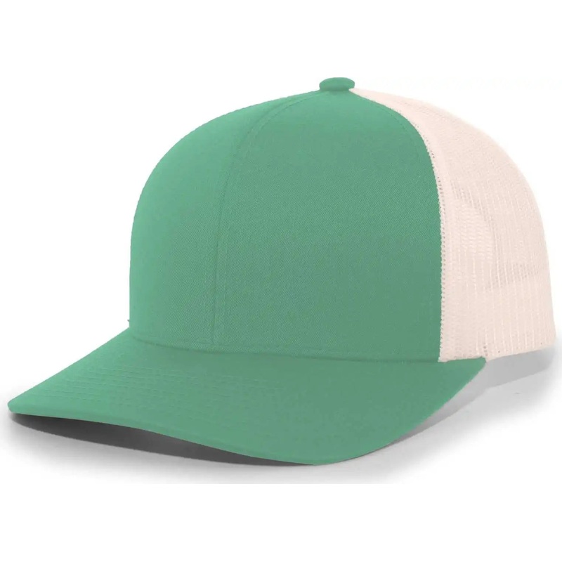 Pacific Headwear 104C Trucker Snapback Cap – Teal Beige
