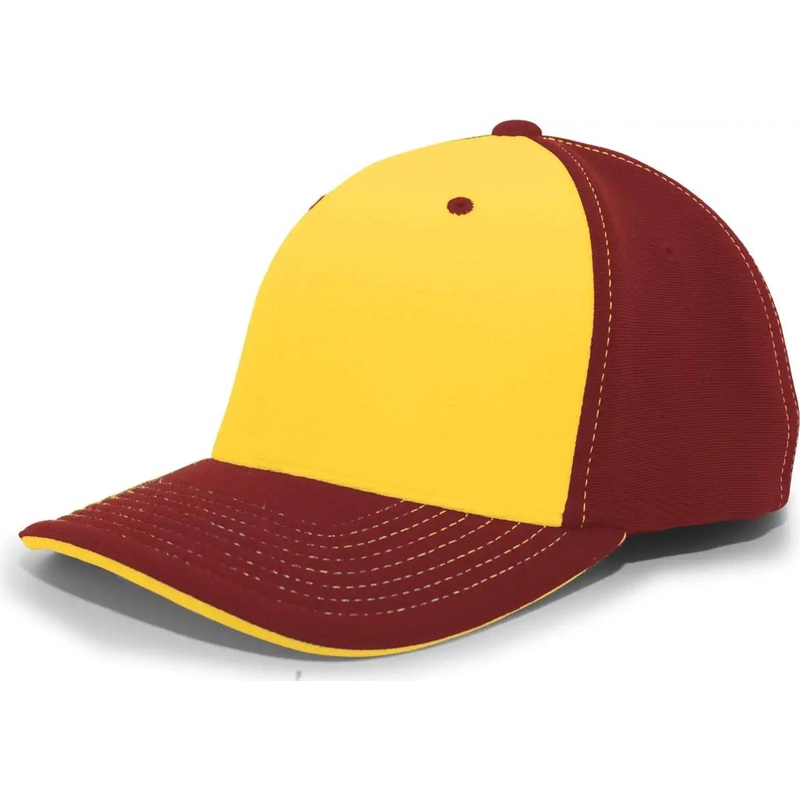 Pacific Headwear 398F M2 Performance Flexfit Cap – Maroon Gold